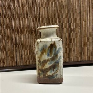 Artistic Ceramic Vase with Earthy Tones